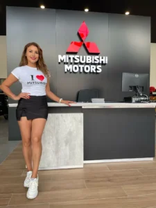 Bere S., edecán AA mexicana en CDMX