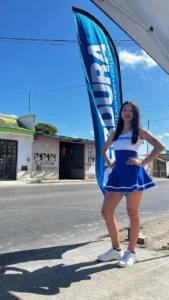 Estefanía P., edecán AA mexicana en Mérida