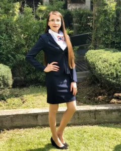 Ilian M., edecán AA mexicana en CDMX