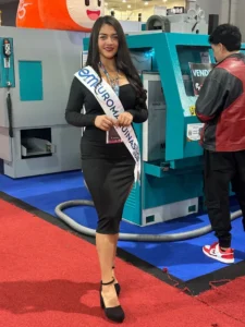 Sheila S., edecán AA mexicana en CDMX