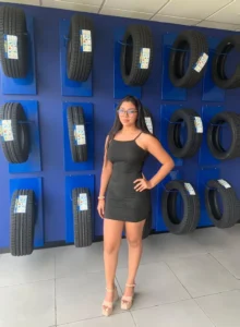 América M., edecán AAA mexicana en Mérida